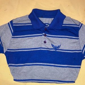 Blue and grey polo size S